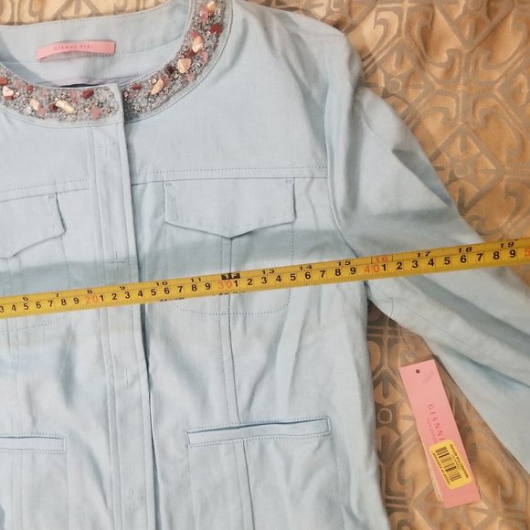 Gianni Bini cropped beaded jacket - Picture 2 of 3